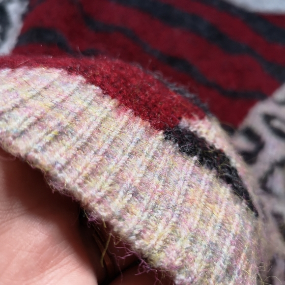Acrylic Animal Print Patchwork Sweater! - Picture 5 of 16